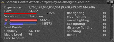 Signature for player Sorczin Contra Attack